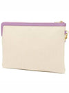 Logo Strap Small Pouch Bag White Purple - CELINE - BALAAN 3