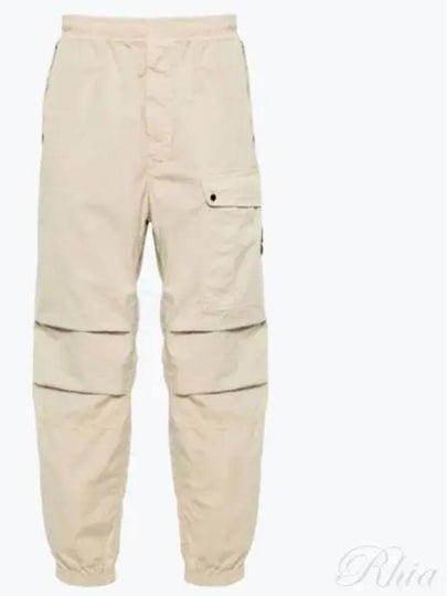 Logo Twill Cotton Cargo Track Pants Sand - STONE ISLAND - BALAAN 2