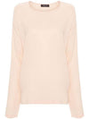 Round Neck Long Sleeve T-Shirt Light Pink - FABIANA FILIPPI - BALAAN 1