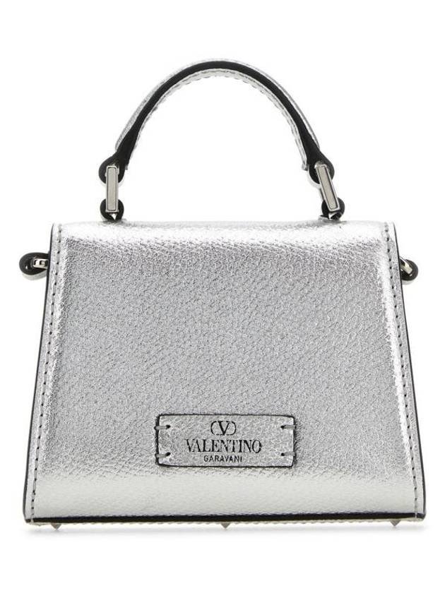 V Logo Cross Bag Silver - VALENTINO - BALAAN 4