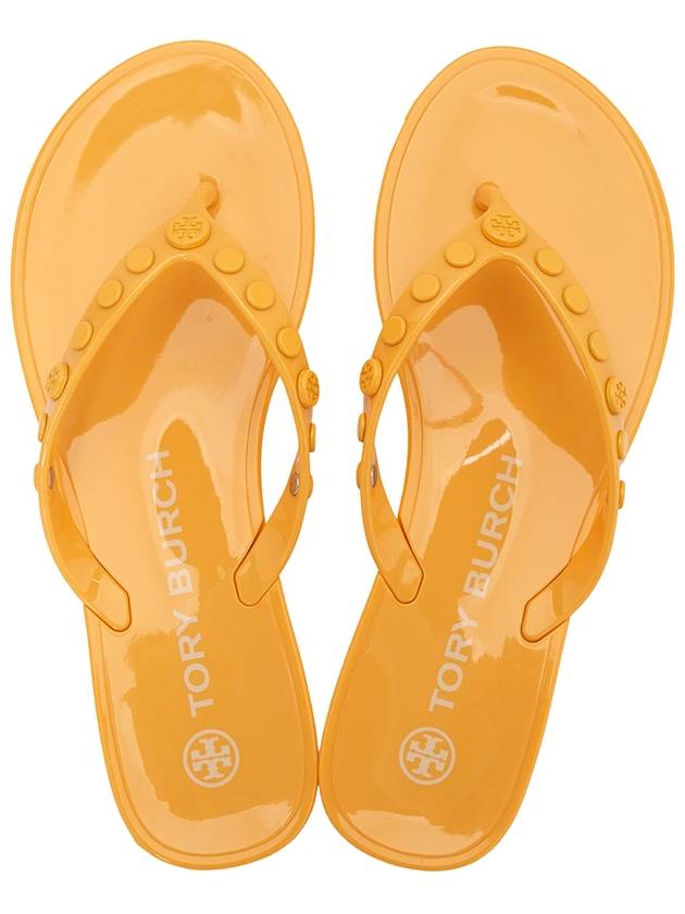 Studded Jelly Flip Flops Sunburst - TORY BURCH - BALAAN.