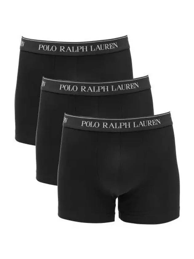 Cotton Trunks 3 Pack Black - POLO RALPH LAUREN - BALAAN 1