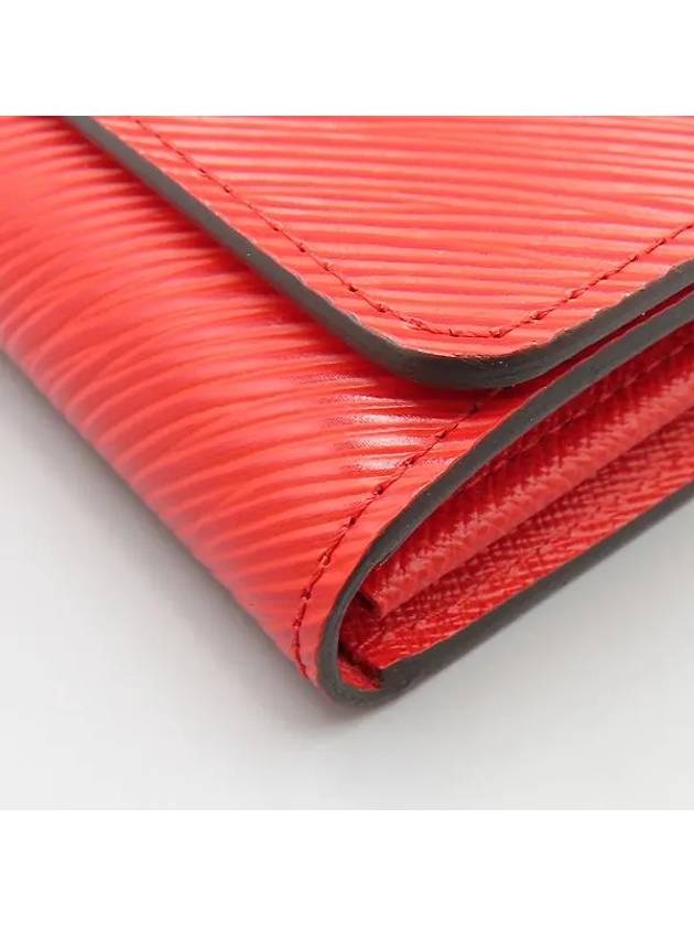 M61179 Red Epi silver twist long wallet - LOUIS VUITTON - BALAAN 4