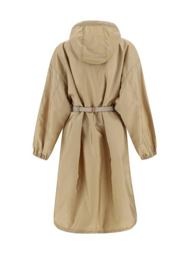 Light Re-Nylon Raincoat Beige - PRADA - BALAAN 3