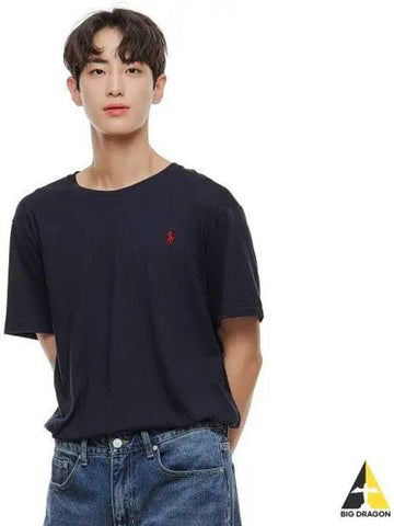 Custom Slim Fit Cotton T Shirt Navy - POLO RALPH LAUREN - BALAAN 1