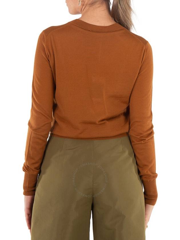 Stella McCartney Ladies Brown Crewneck Jumper, Size X-Small - STELLA MCCARTNEY - BALAAN 3