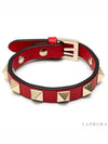 Rockstud Bracelet Red - VALENTINO - BALAAN.