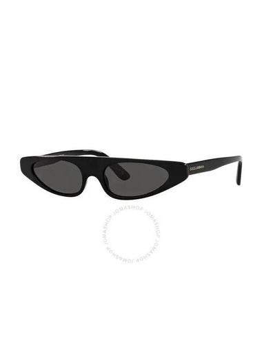 Dark Gray Irregular Women's Sunglasses DG4442 501 87 52 - DOLCE&GABBANA - BALAAN 1