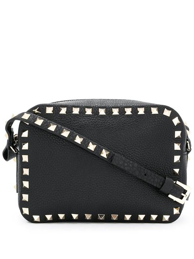 Women's Rockstud Cross Bag Black - VALENTINO - BALAAN 3