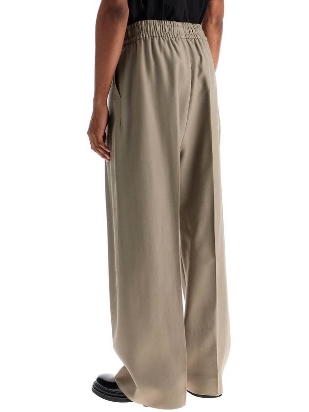 beige wide leg pants in virgin wool and viscose - FEAR OF GOD - BALAAN 3