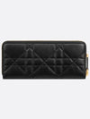 Miss Caro Voyageur Slim Long Wallet Black - DIOR - BALAAN 5