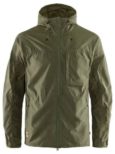 Men's High Coast Wind Jacket Green - FJALL RAVEN - BALAAN 2