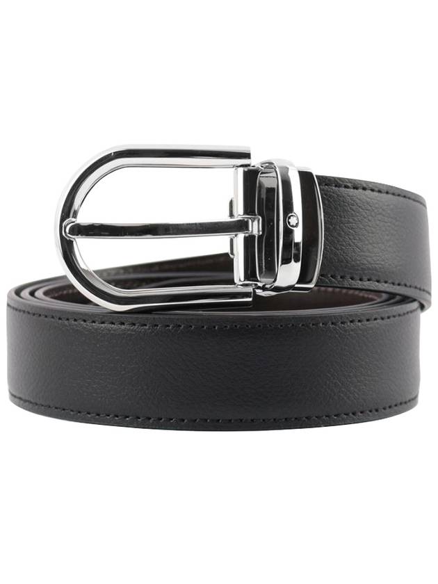Pin Buckle Reversible Belt Black - MONTBLANC - BALAAN 2