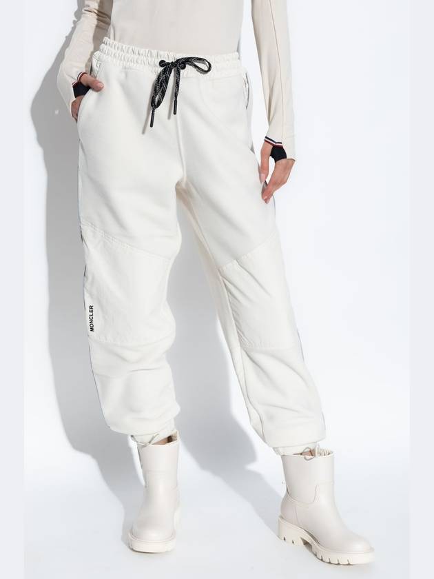 Polartec track pants ivory - MONCLER - BALAAN 4