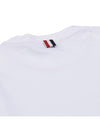 4-Bar Striped Cotton Short Sleeve T-Shirt White - THOM BROWNE - BALAAN 7