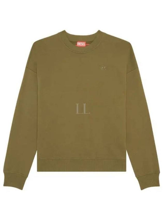 Men's Logo Embroidery Sweatshirt Green - DIESEL - BALAAN 2