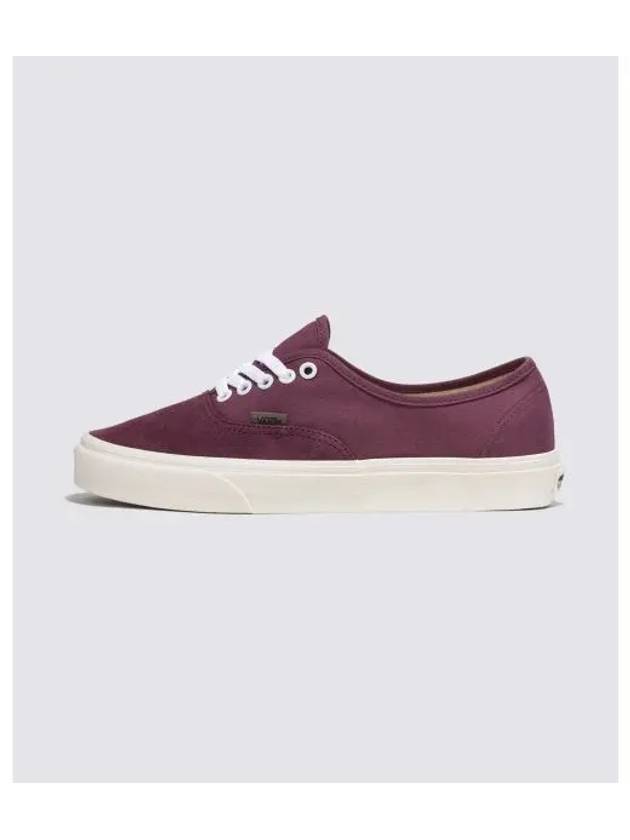 Authentic Canvas Suede Low Top Sneakers Plum Wine - VANS - BALAAN 2