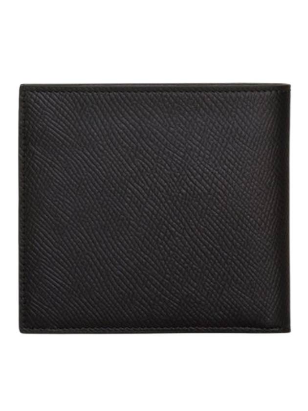 Celine Logo Leather Half Wallet Black - CELINE - BALAAN 5