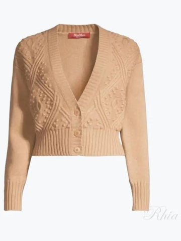 Women s Leila V neck Cardigan Knitwear L Ella 006 - MAX MARA - BALAAN 1