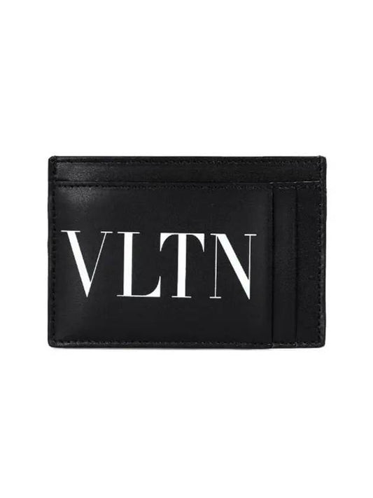 VLTN Logo Card Wallet Black - VALENTINO - BALAAN 1