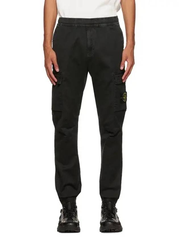 Men's Wappen Patch Straight Pants Black - STONE ISLAND - BALAAN 3