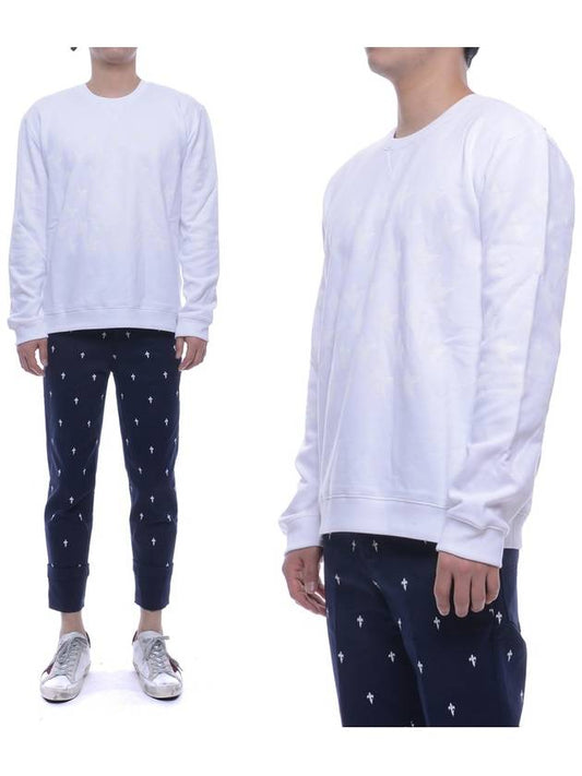 Star Print Sweatshirt White - VALENTINO - BALAAN 2