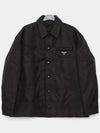 Logo Re-nylon Padded Shirt Black - PRADA - BALAAN 4