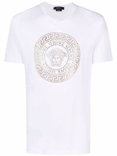 Men's Medusa Logo Short Sleeve T-Shirt White - VERSACE - BALAAN 2