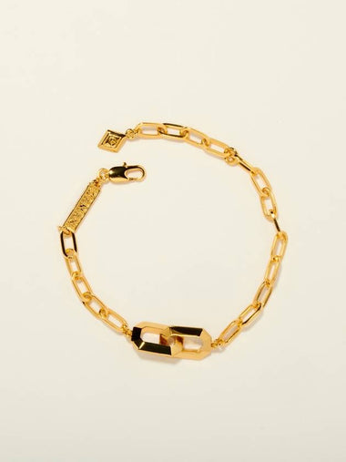 COMMITMENT PLAIN GOLD LINK BRACELET - GAMAN - BALAAN 1