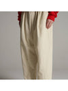 Corduroy dart wide banding pants ivory - TENER - BALAAN 1