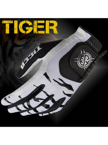 Seven Hills Tiger Microfiber Silicone Lycra One Handed Golf Gloves White for Men and Women - ETC - BALAAN 1