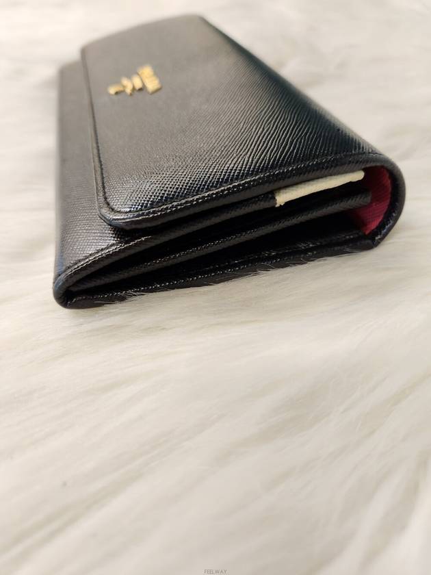 Daol Beomeo Branch Saffiano Long Wallet Black 1M1132 Condition A - PRADA - BALAAN 3