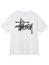 Basic Short Sleeve T-shirt White - STUSSY - BALAAN 2