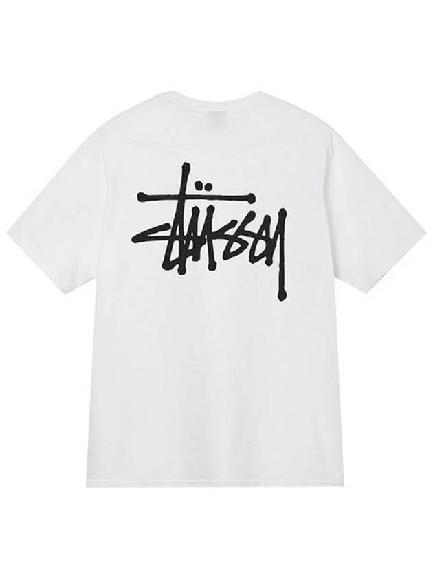 Basic Short Sleeve T-shirt White - STUSSY - BALAAN 2