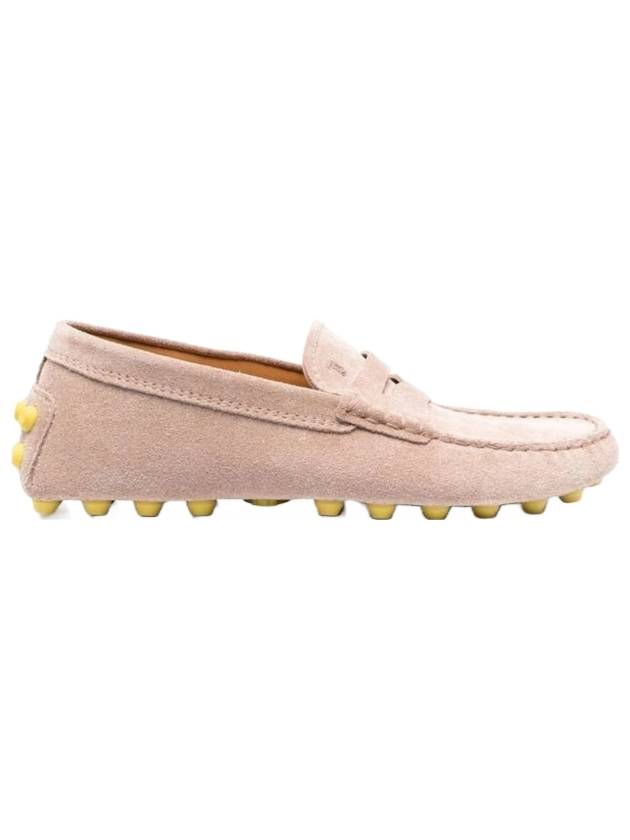 Gommino Bubble Suede Driving Shoes Beige - TOD'S - BALAAN 1
