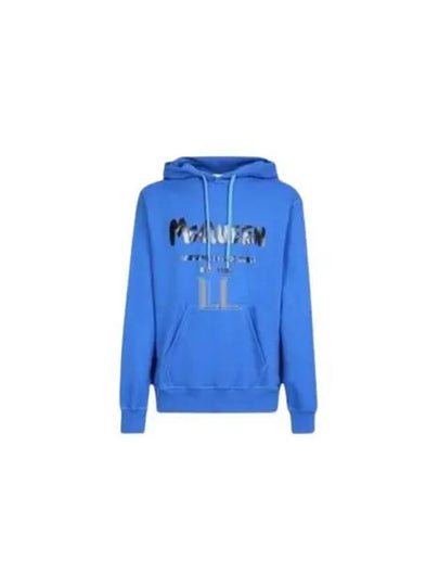 Graffiti Logo Hoodie Blue - ALEXANDER MCQUEEN - BALAAN 2