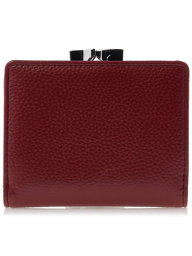 ORB Logo Small Frame Half Wallet Red - VIVIENNE WESTWOOD - BALAAN 4