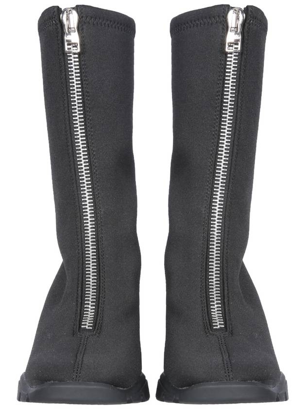 Neoprene Ankle Middle Boots Black - ALEXANDER MCQUEEN - BALAAN 3