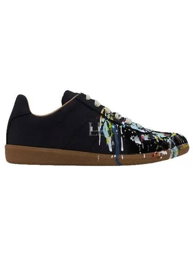 Replica Paint Drop Low Top Sneakers Black - MAISON MARGIELA - BALAAN 2