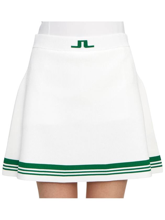 Women's Frida Striped Knit Skirt White - J.LINDEBERG - BALAAN 7