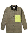 Men's Vichy Check Jacket Green - ACNE STUDIOS - BALAAN 1