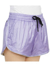 Women's Ripstop Nylon Shorts Purple - MONCLER - BALAAN.