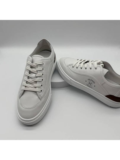 Get Leather Low Top Sneakers White - HERMES - BALAAN 2