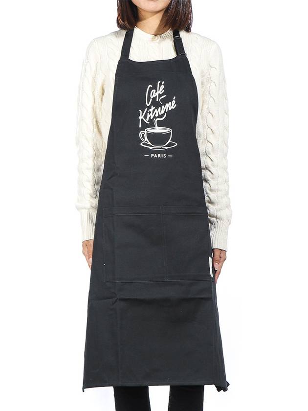 Unisex Apron CKMU08202WW0111 BLACK - MAISON KITSUNE - BALAAN 1