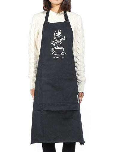 Unisex Apron CKMU08202WW0111 BLACK - MAISON KITSUNE - BALAAN 1