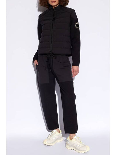 Moncler Cardigan With Down Front, Women's, Black - MONCLER - BALAAN 2