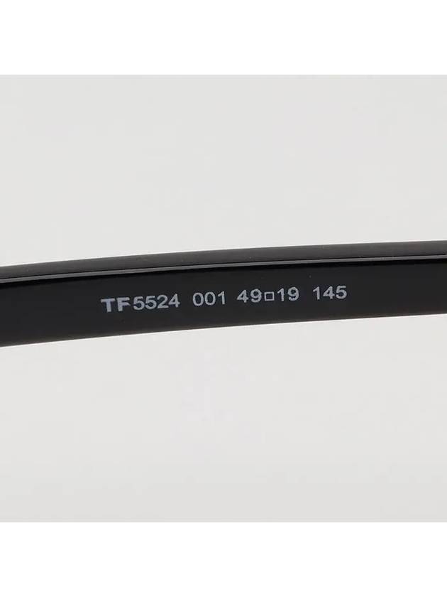 Glasses frame TF5524 001 horn rim round - TOM FORD - BALAAN 6