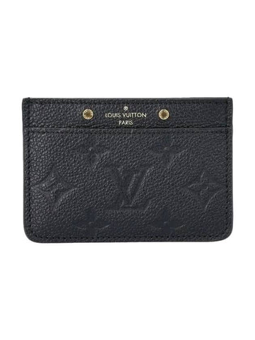 Monogram Empreinte Card Wallet Black - LOUIS VUITTON - BALAAN 1