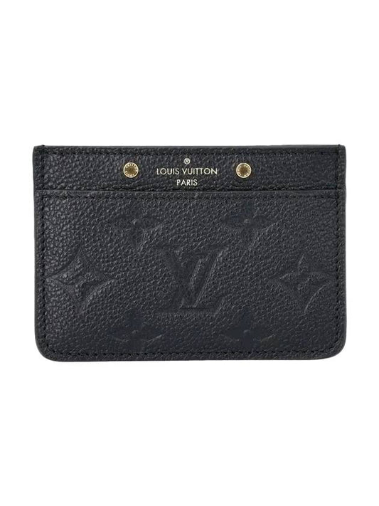 Monogram Empreinte Card Wallet Black - LOUIS VUITTON - BALAAN 1