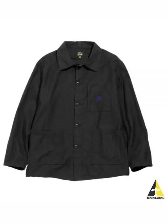 D N Coverall Black OT179 DN Jacket - NEEDLES - BALAAN 1